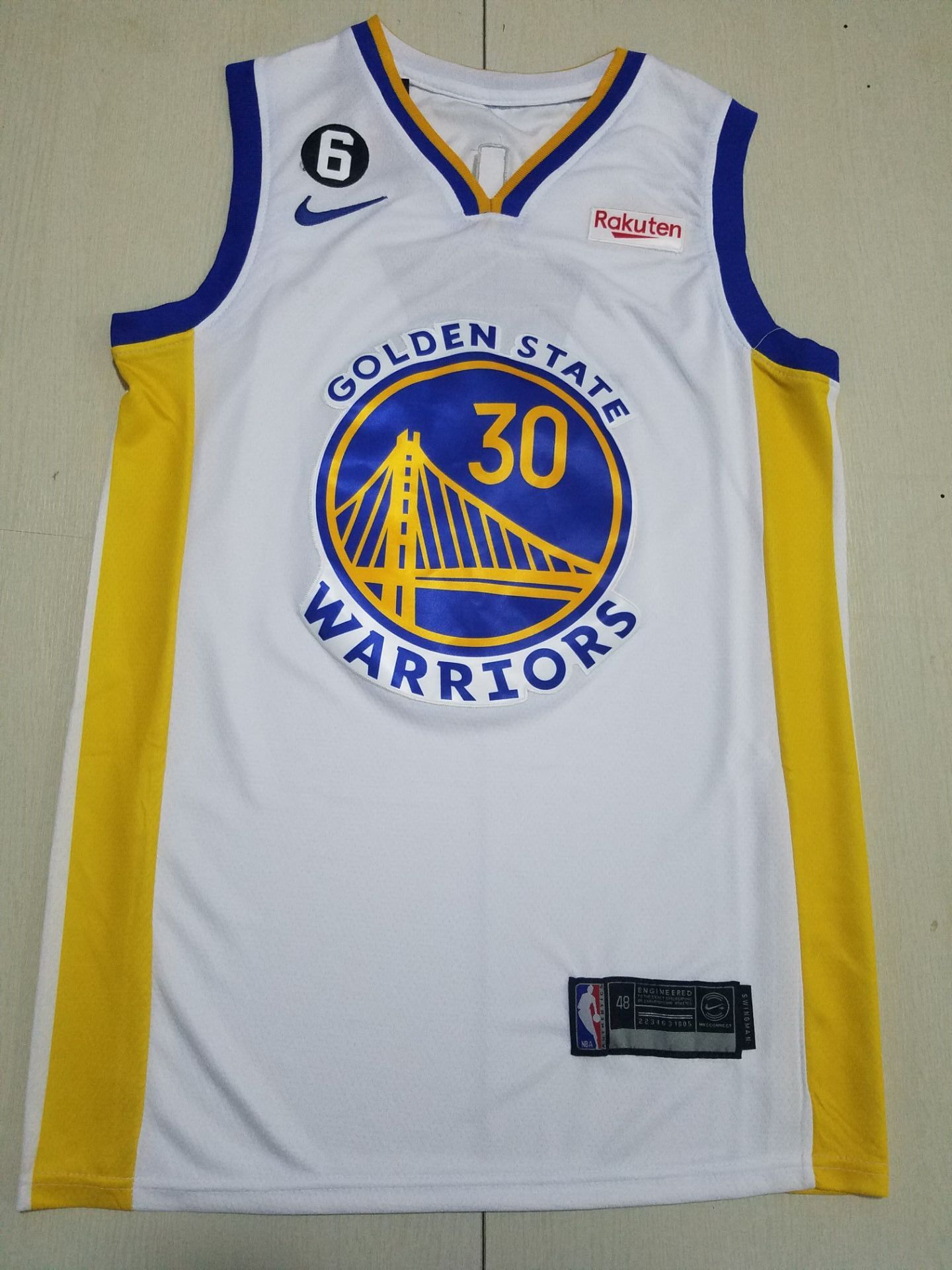 Men Golden State Warriors #30 Curry White Nike 2022 NBA Jersey